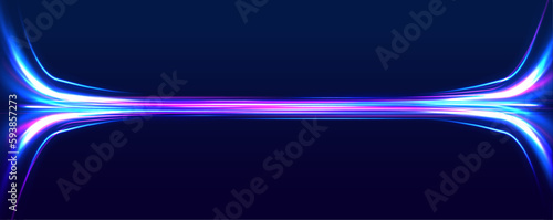 Magic moving fast speed police lines. Laser beams luminous abstract sparkling isolated on a transparent background. Abstract neon color glowing lines background.	