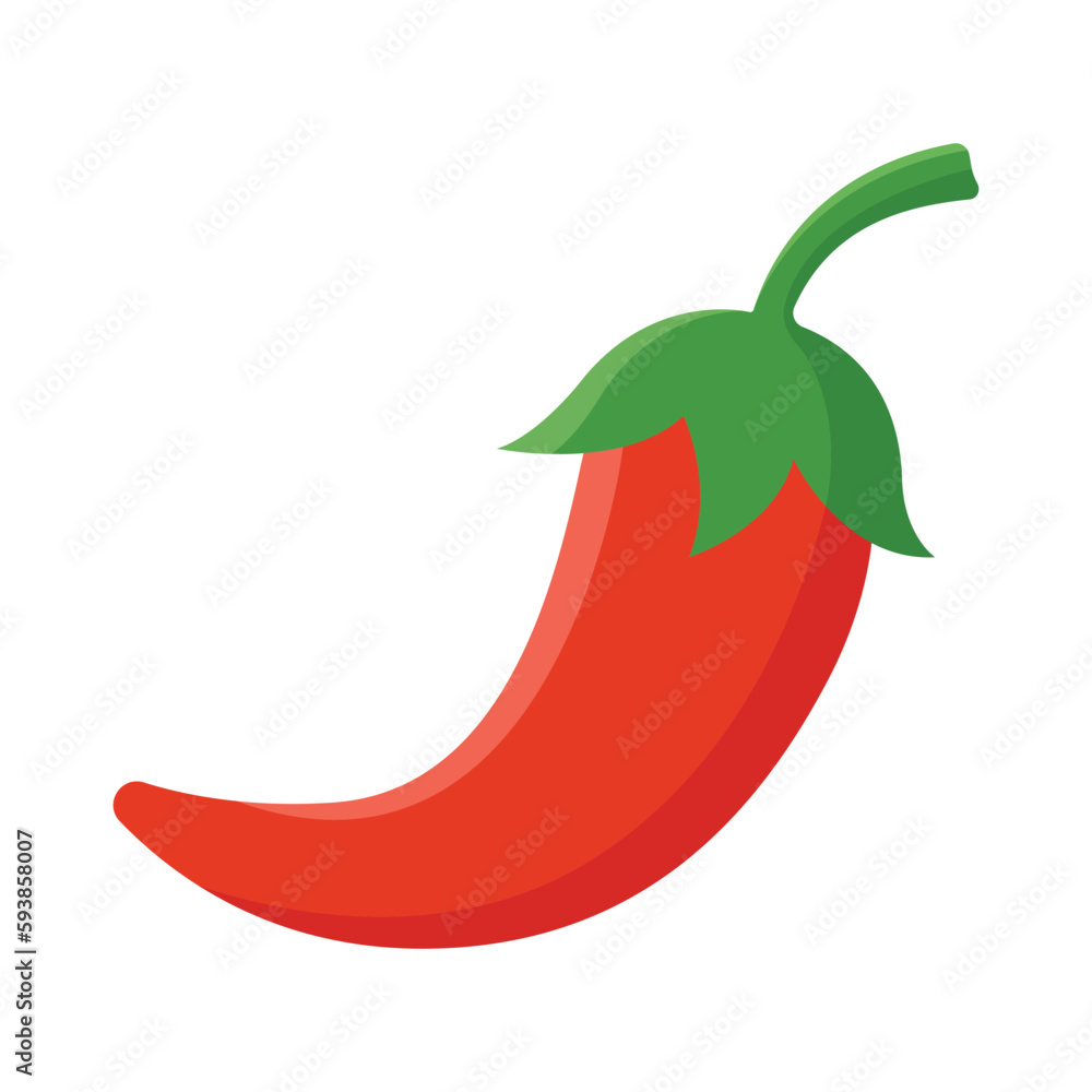 chilli pepper icon vector design template in white background chilli pepper icon vector design template in white background