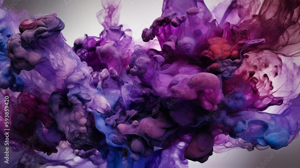 Abstract violet alcohol ink style. Generative AI Abstract violet alcohol ink style. Generative AI
