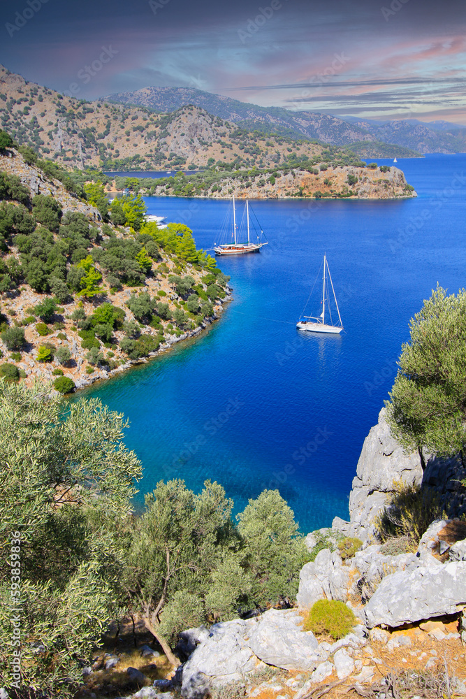 Gemiler Island (island of St. Nicholas in Turkey) is known for the ...