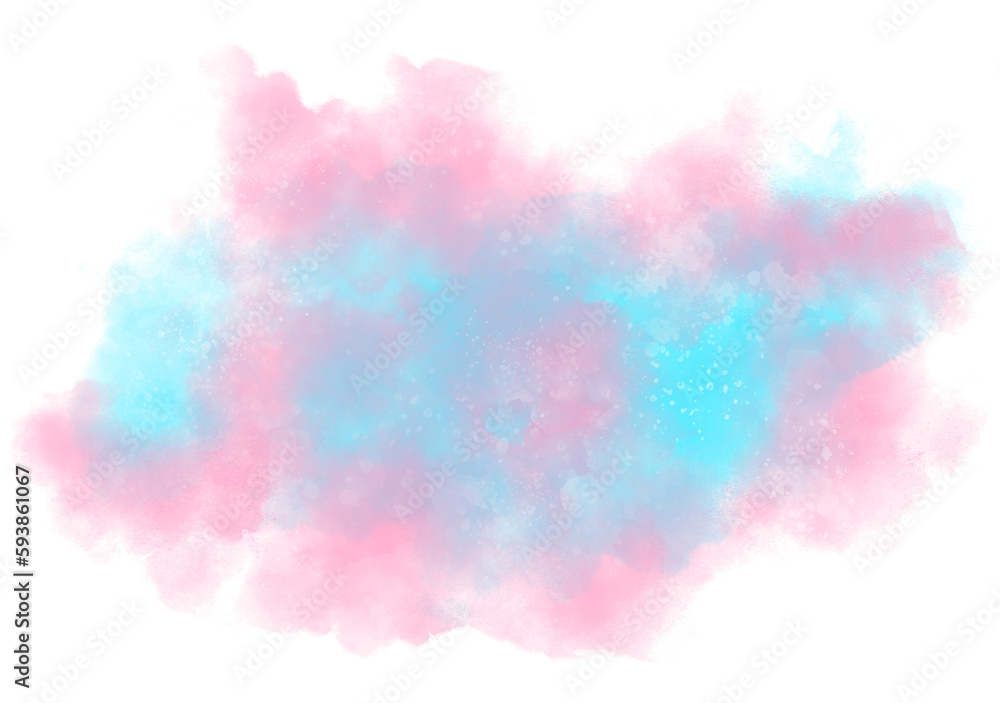 cloud smoke powder gradient with transparent background