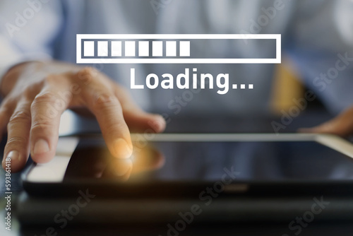 クリックして回線速度ローディングの表示 click and loading speed
