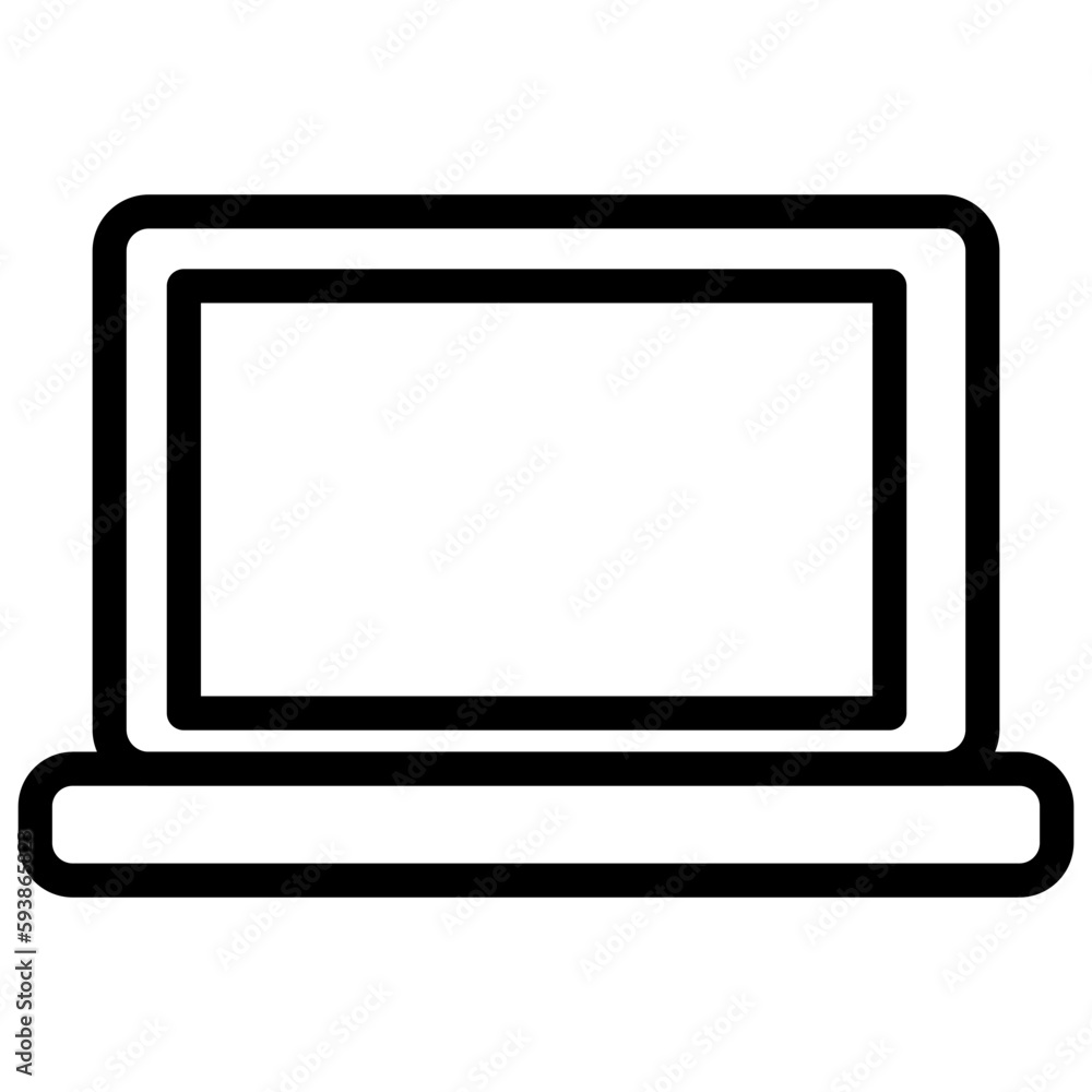 The Laptop icon is a symbol for portable computing devices, commonly used in computer or technology-related apps and websites The Laptop icon is a symbol for portable computing devices, commonly used in computer or technology-related apps and websites