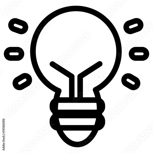 The Idea icon represents creativity or innovation, commonly used in brainstorming or idea-sharing apps