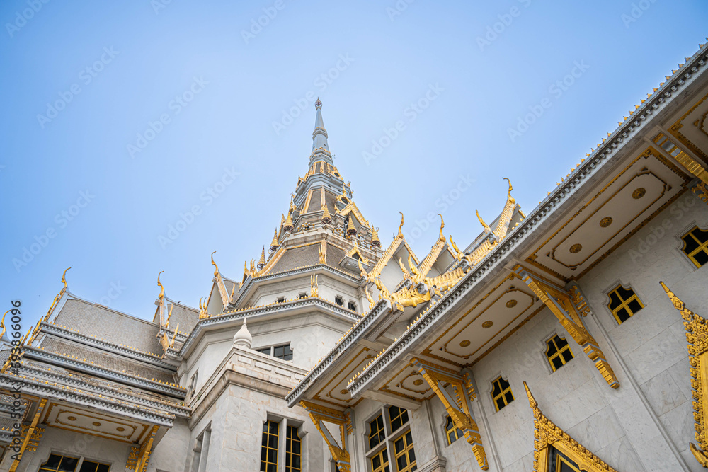 it is a temple that is highly popular in thailand.  people like to pay respects at this temple. should come once