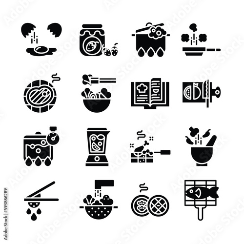 cooking icon set, Vector set of cooking icon