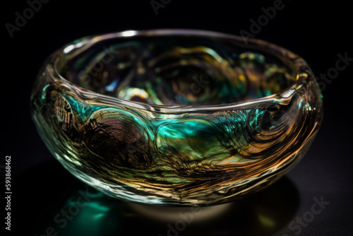 Abalone in a glass bowl