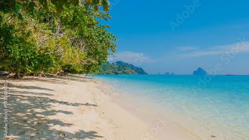 view at the beach of Koh Kradan island in Thailand
