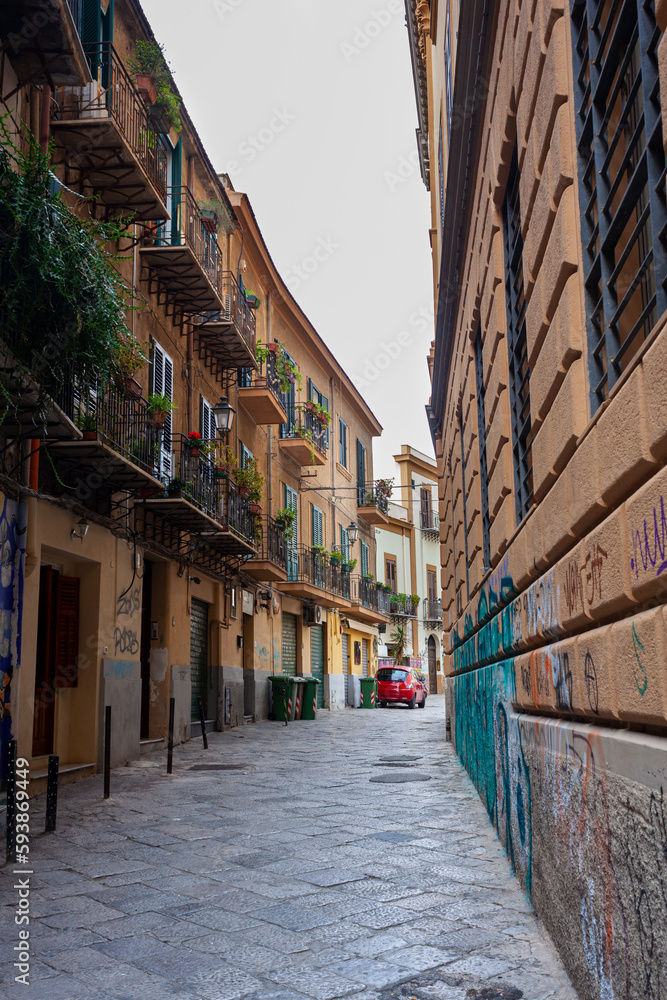 Typical street of Palermo