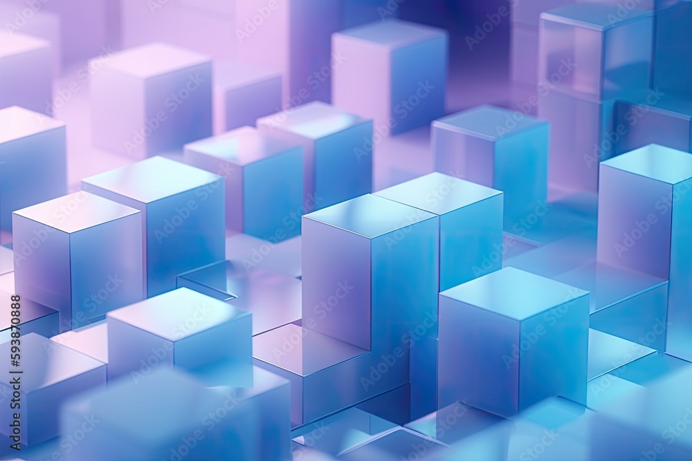 Abstract background with cubes. Generative AI. Abstract background with cubes. Generative AI.