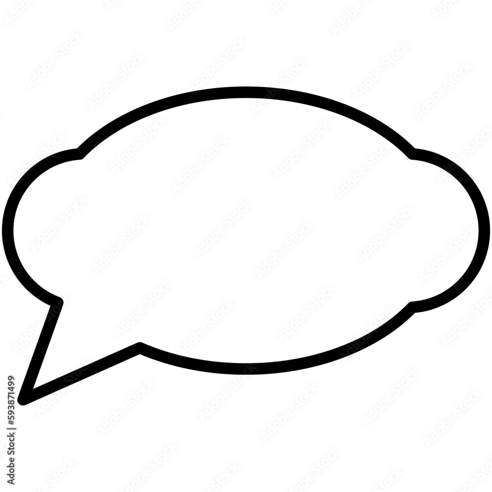 Speech balloons icon, line style vector illustration Speech balloons icon, line style vector illustration
