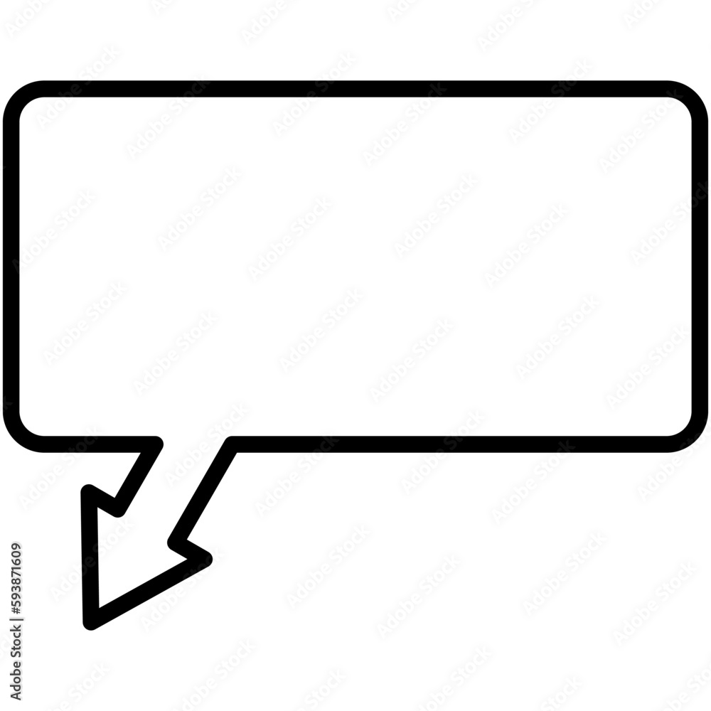 Speech balloons icon, line style vector illustration Speech balloons icon, line style vector illustration