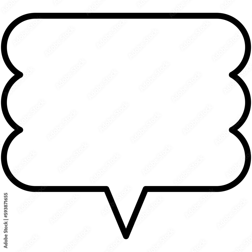 Speech balloons icon, line style vector illustration Speech balloons icon, line style vector illustration