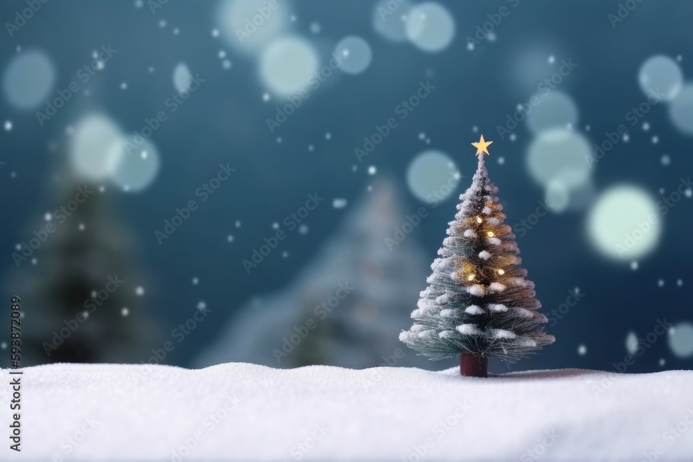 Christmas tree decoration. Generate Ai
