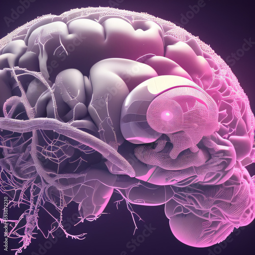 AI, artificial intelligence brain, cyborg, futuristic ai vision, artificial intelligence