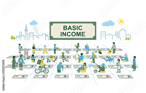 ベーシックインカムのイメージ