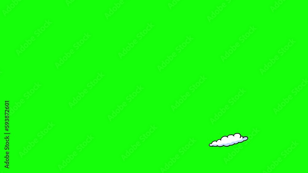 Cloud middle size and large circle rotation black outline. Animation on green screen. Motion cartoon element good for keying and compositing for any video. Cloud middle size and large circle rotation black outline. Animation on green screen. Motion cartoon element good for keying and compositing for any video.