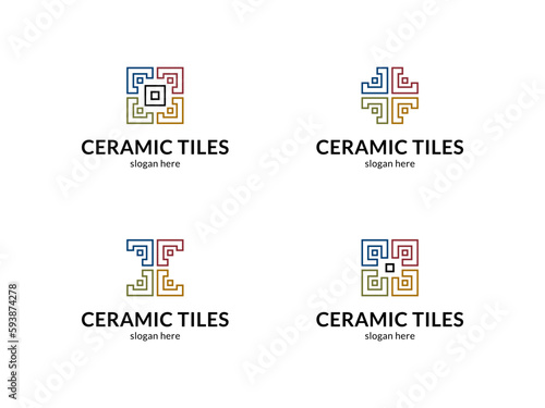Сeramic tiles symbol set