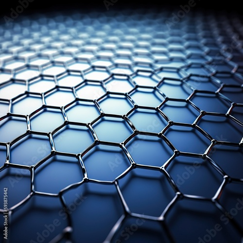 A Single-Atom Layer of Graphene material with hexagonal grid