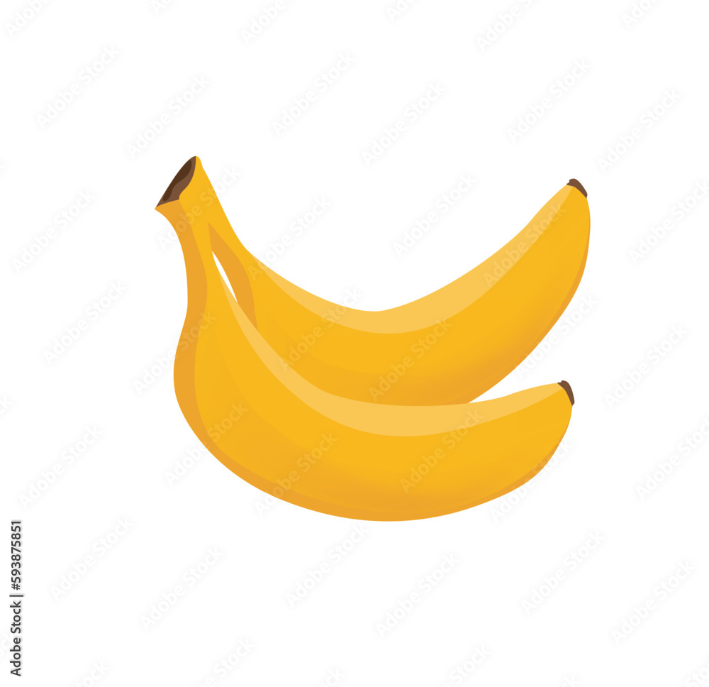 Concept Casino lottery bananas. This illustration is a flat design vector graphic of a casino lottery theme, featuring a cartoon-style design of several bananas. Vector illustration.