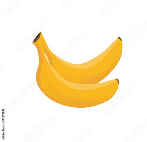 Concept Casino lottery bananas. This illustration is a flat design vector graphic of a casino lottery theme, featuring a cartoon-style design of several bananas. Vector illustration.