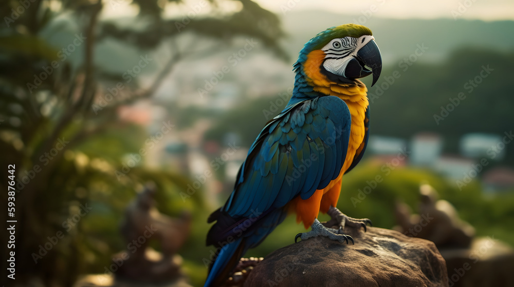 Obraz premium Symphony of Wings: A Kaleidoscope of Avian Beauty