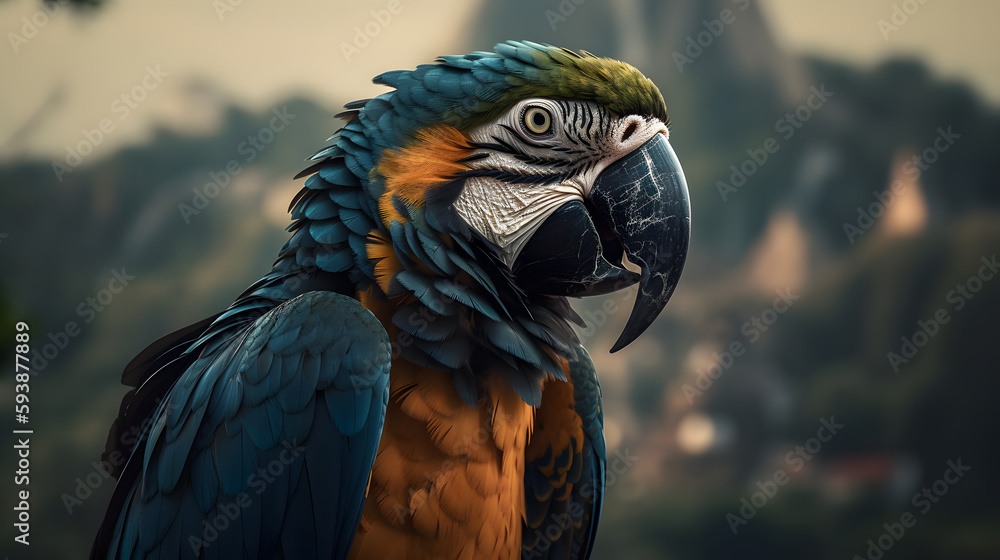 Fototapeta premium Symphony of Wings: A Kaleidoscope of Avian Beauty