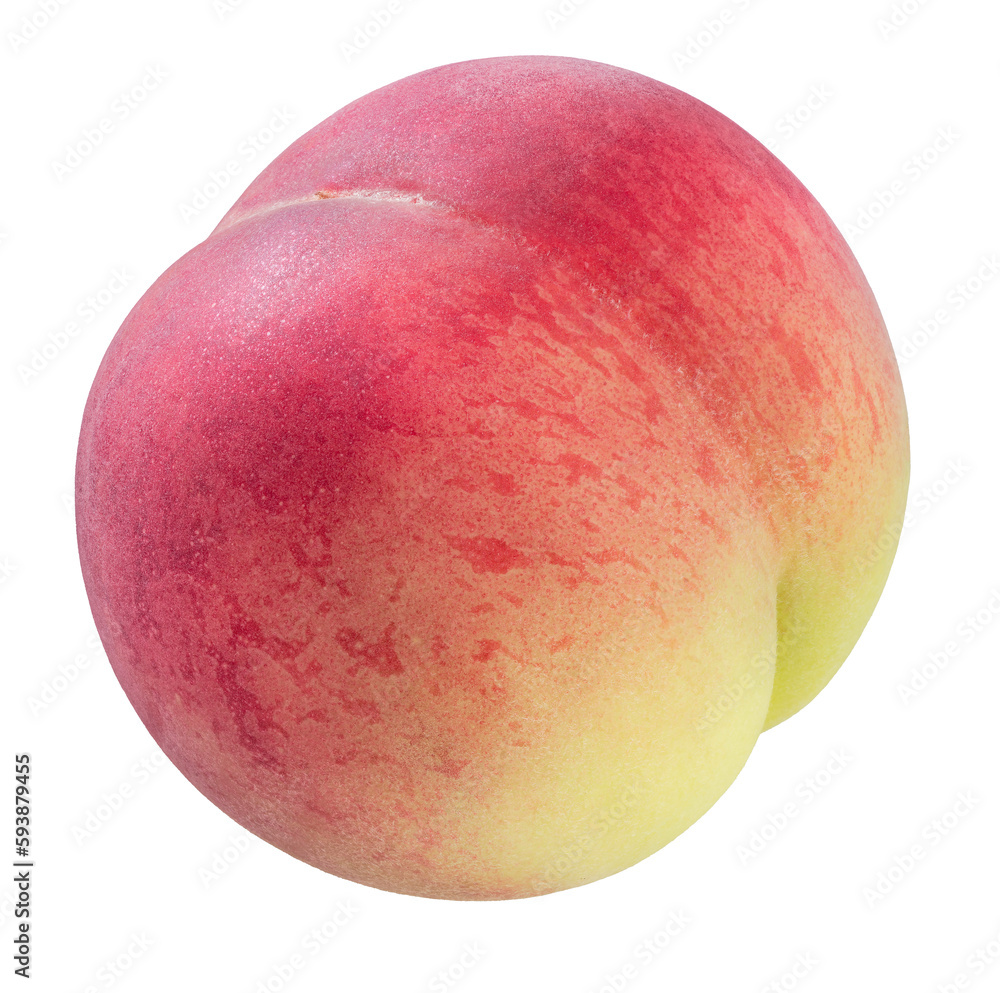 Yellow and Pink Peach fruit with leaf isolated on white background, Fresh White Peach on White PNG File. Yellow and Pink Peach fruit with leaf isolated on white background, Fresh White Peach on White PNG File.