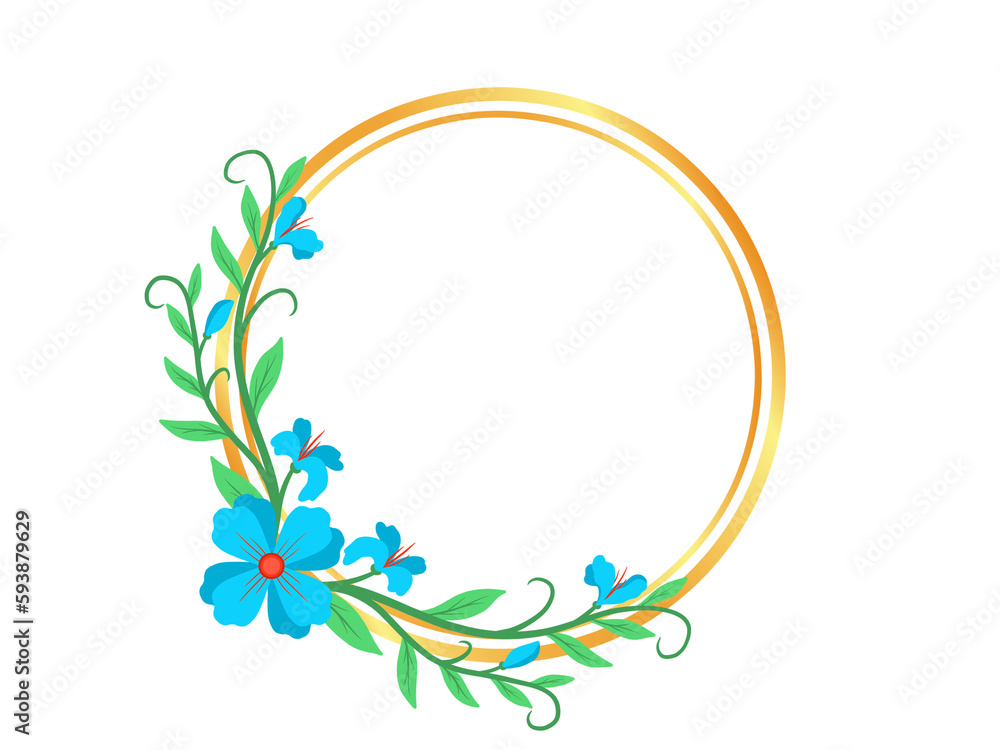 Flower Background Illustration with Frame Flower Background Illustration with Frame