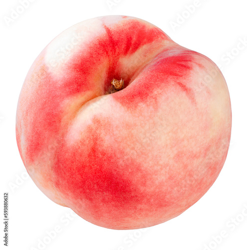 Wallpaper Mural Yellow and Pink Peach fruit with leaf isolated on white background, Fresh White Peach on White PNG File. Torontodigital.ca