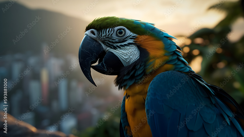 Fototapeta premium Symphony of Wings: A Kaleidoscope of Avian Beauty