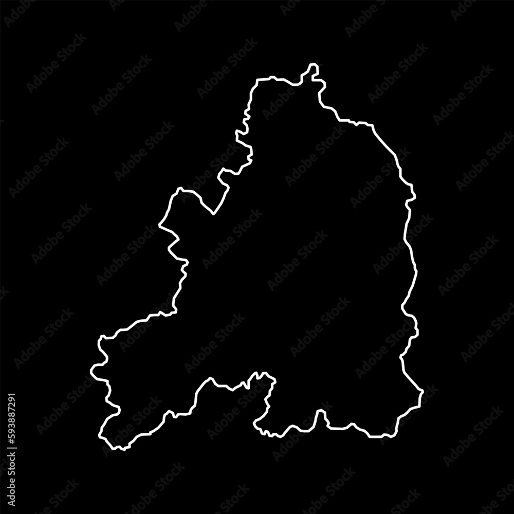 Guarda Map, District of Portugal. Vector Illustration. Guarda Map, District of Portugal. Vector Illustration.