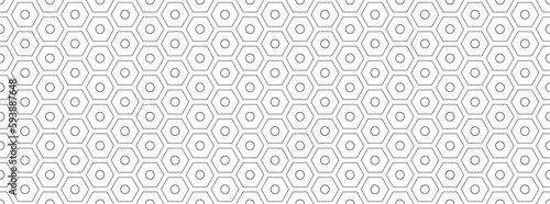 Obraz na płótnie hexagon geometric pattern. seamless hex background. abstract honeycomb cell. vector illustration. design for the background flyers, ad honey, fabric, clothes, texture, textile pattern w salonie