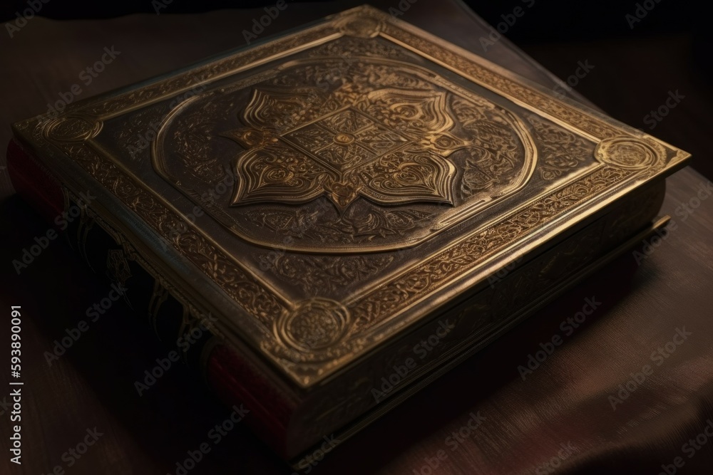 Fototapeta premium Ornate book. Generate Ai
