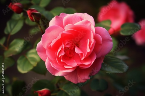 Wallpaper Mural flowers green copy space leaf blossom beautiful nature spring floral background petal. Generative AI. Torontodigital.ca