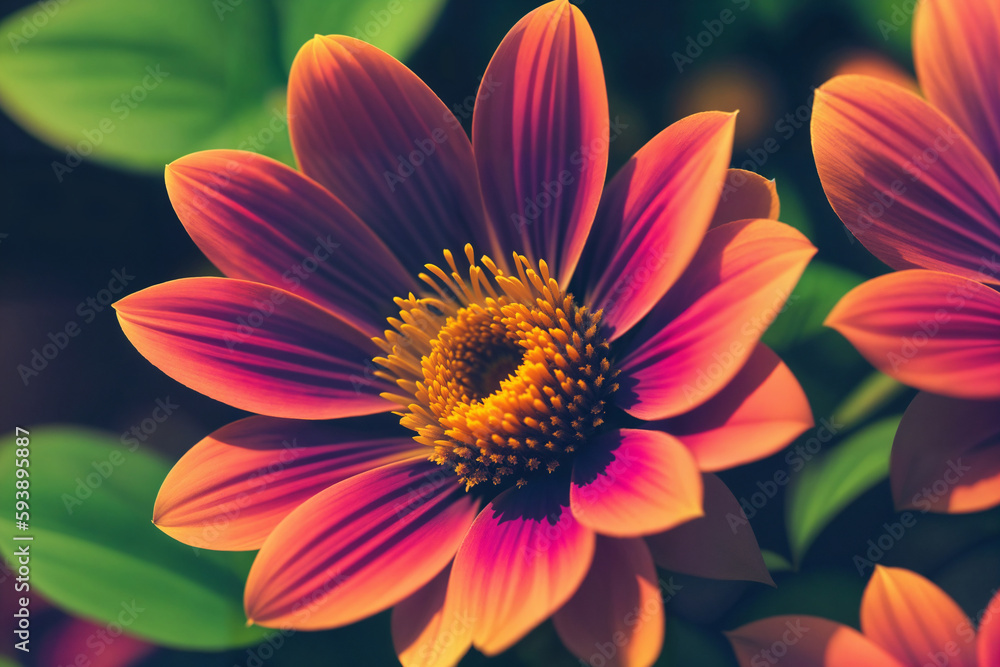 Flowers close-up, bright landscape on a flower field. Generative AI. Flowers close-up, bright landscape on a flower field. Generative AI.