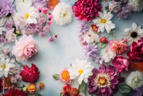 color valentine summer background watercolor blossom peonies flower spring design pastel. Generative AI.