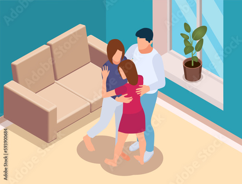 Daughter Support Isometric Composition