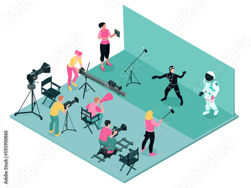 Chroma Key Filming Composition