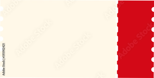 Template for concert, movie, theater and boarding tickets, lottery and discount coupons.