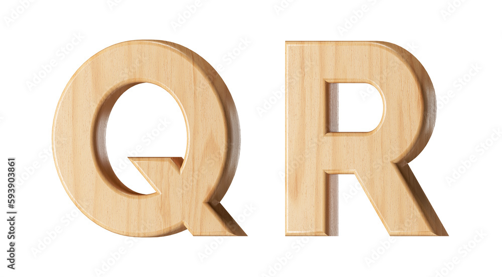 Letters made of wood. 3d illustration of wooden alphabet isolated on white background Letters made of wood. 3d illustration of wooden alphabet isolated on white background