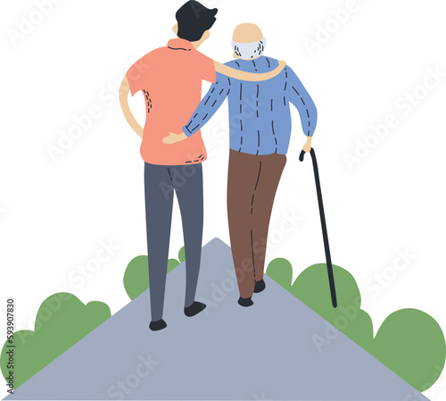 parent and child, Father's Day Celebration, Illustration.