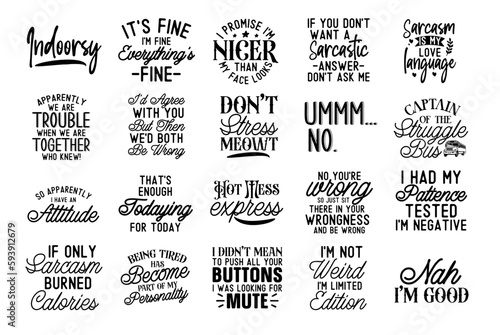 Sassy Bundle svg - Sarcastic Cut File - Funny svg Bundle