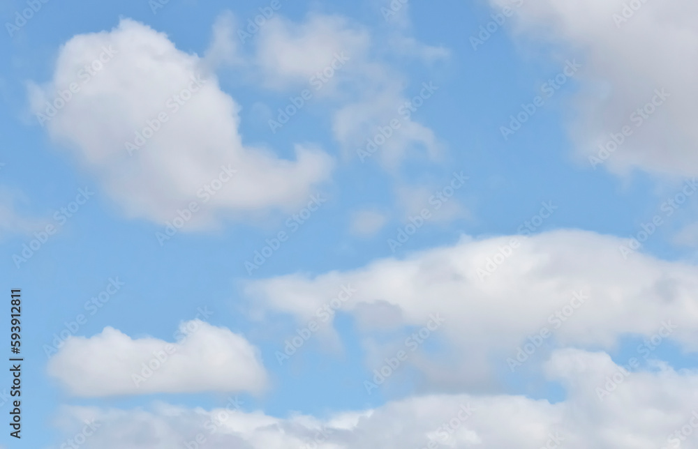 Obraz premium Blue sky and clouds background