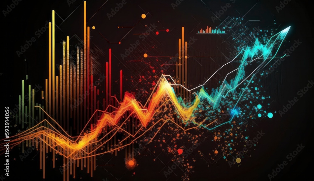 Graphical stock market or forex trading graphs are suitable for ...