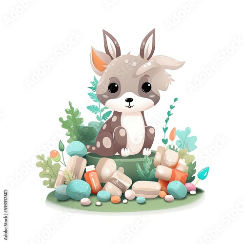 weird animal with candy