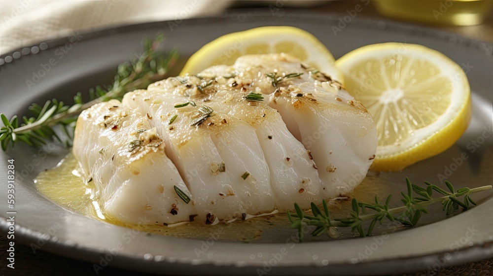 close up of fish fillet ,ai generative close up of fish fillet ,ai generative