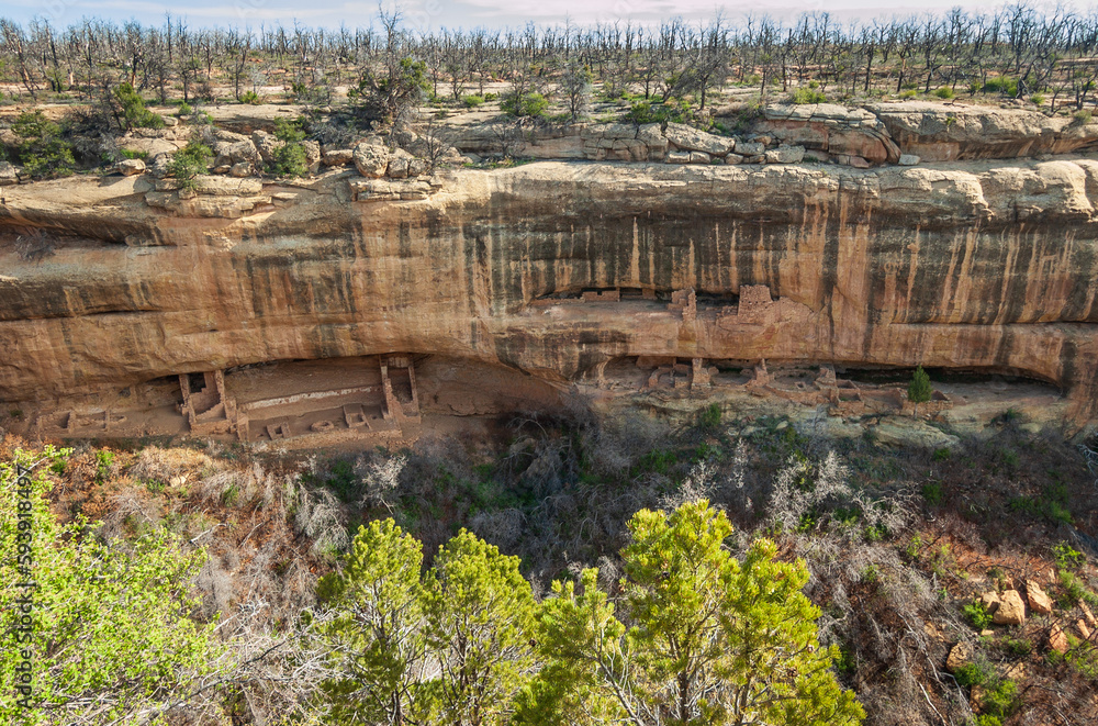 Ancestral Puebloan Cliff Dwellings at Mesa Verde National Park Ancestral Puebloan Cliff Dwellings at Mesa Verde National Park