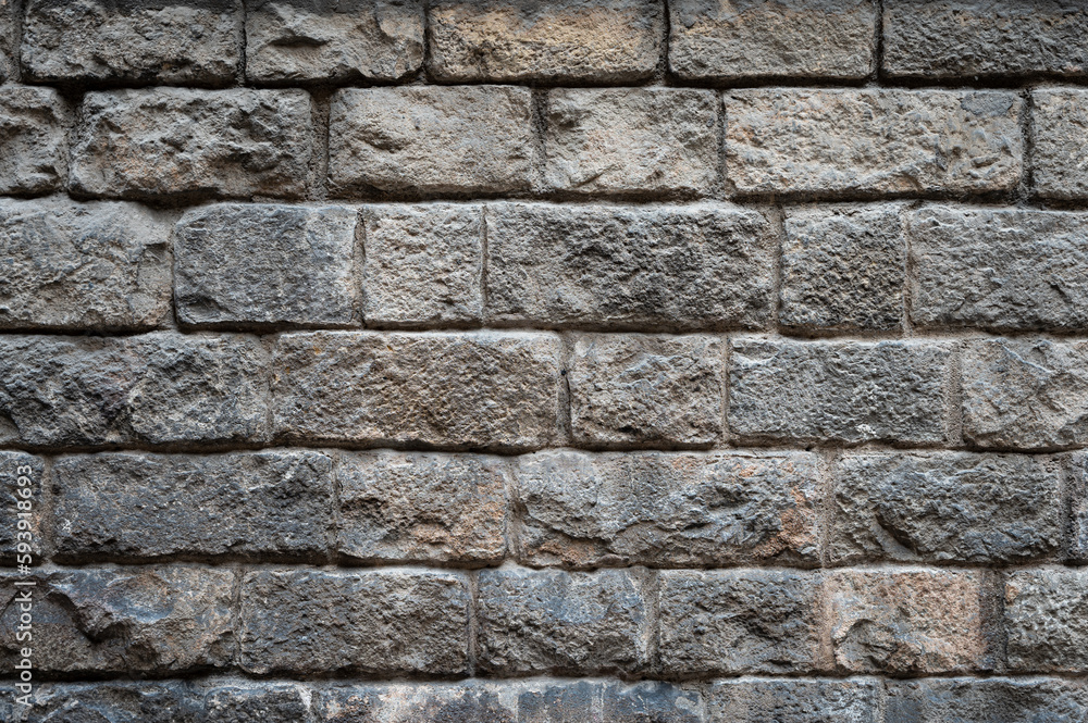 Detail of the texture of a stone wall
