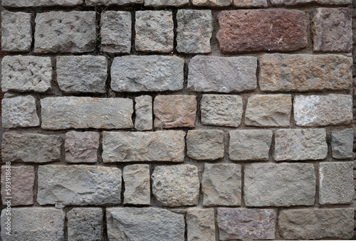 Detail of the texture of a stone wall